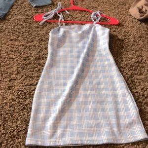 Plaid Blue and White Dress Brand New Condition Size 2